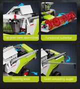 CaDA CLAAS Dominator 370 Combine Harvester 348 Pieces Brick Model Kit C65014W