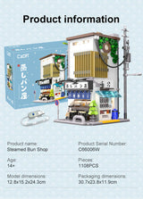 CaDA Japanese Steamed Bun Shop 1108 pcs Brick Model Kit C66006W