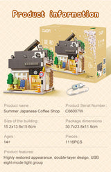 CaDA Japanese Summer Coffee House 1116 pcs Brick Model Kit C66007W
