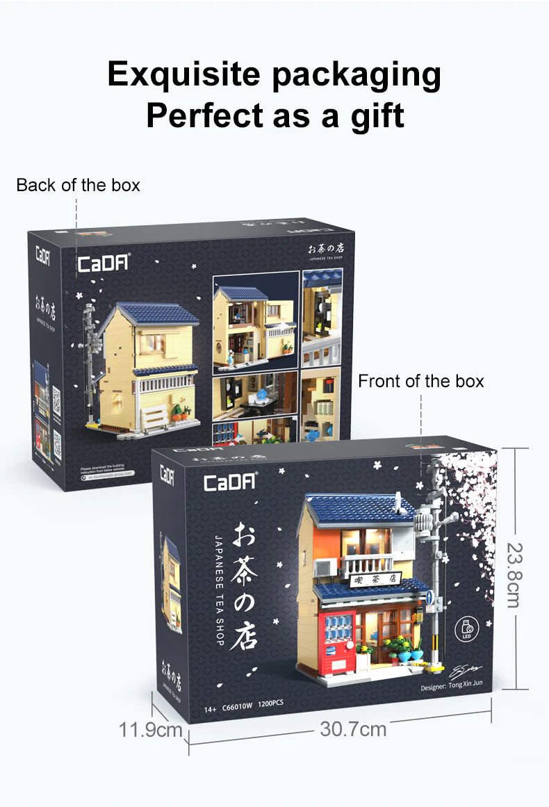 CaDA Japanese Kissaten Tea Shop 1200 pcs Brick Model Kit C66010W