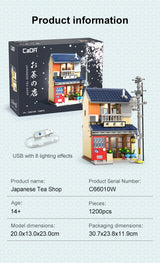 CaDA Japanese Kissaten Tea Shop 1200 pcs Brick Model Kit C66010W