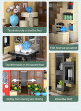 CaDA Japanese Kissaten Tea Shop 1200 pcs Brick Model Kit C66010W