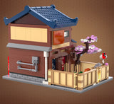 CaDA Japanese Sento Bathhouse 1249 pcs Brick Model Kit C66012W