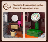 CaDA Japanese Sento Bathhouse 1249 pcs Brick Model Kit C66012W