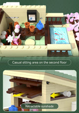 CaDA Kitty's Japanese Grocery Store 921 pcs Brick Model Kit C66015W