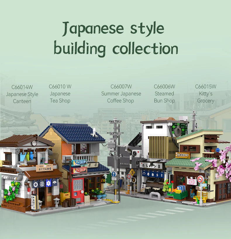 CaDA Kitty's Japanese Grocery Store 921 pcs Brick Model Kit C66015W