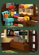 CaDA Kitty's Japanese Grocery Store 921 pcs Brick Model Kit C66015W