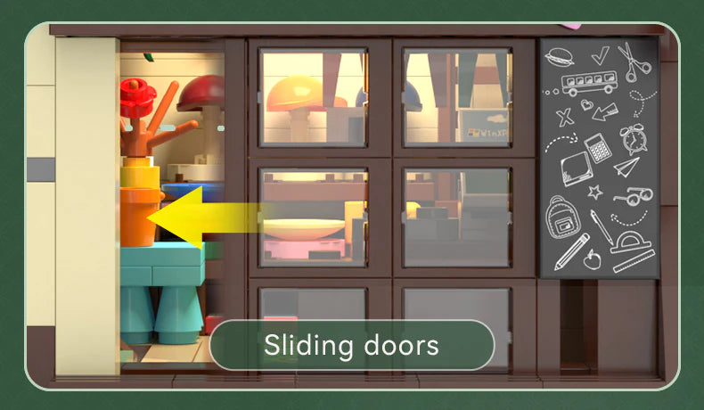 CaDA Kitty's Japanese Grocery Store 921 pcs Brick Model Kit C66015W