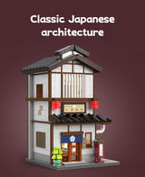 CaDA Japanese Corner Yakitori Izakaya Restaurant Bar 1195 pcs Brick Model Kit C66019W