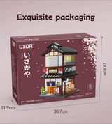 CaDA Japanese Corner Yakitori Izakaya Restaurant Bar 1195 pcs Brick Model Kit C66019W