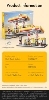 CaDA Shell Retail Station 1309 Pieces Brick Model Kit C66026W