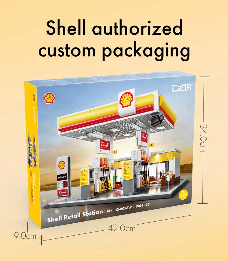 CaDA Shell Retail Station 1309 Pieces Brick Model Kit C66026W