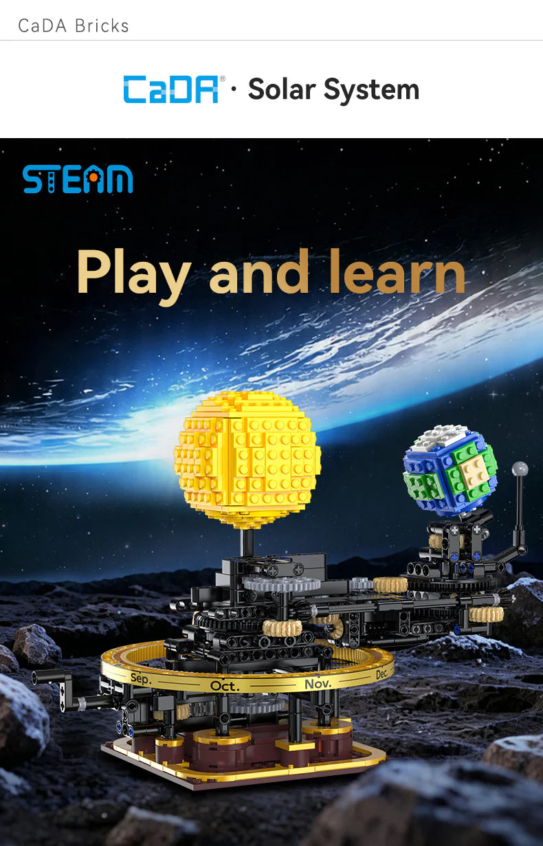 CaDA Mini Mechanical Solar System 651 Pieces Brick Model Kit C71009W