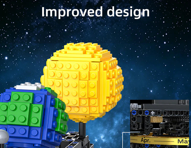 CaDA Mini Mechanical Solar System 651 Pieces Brick Model Kit C71009W