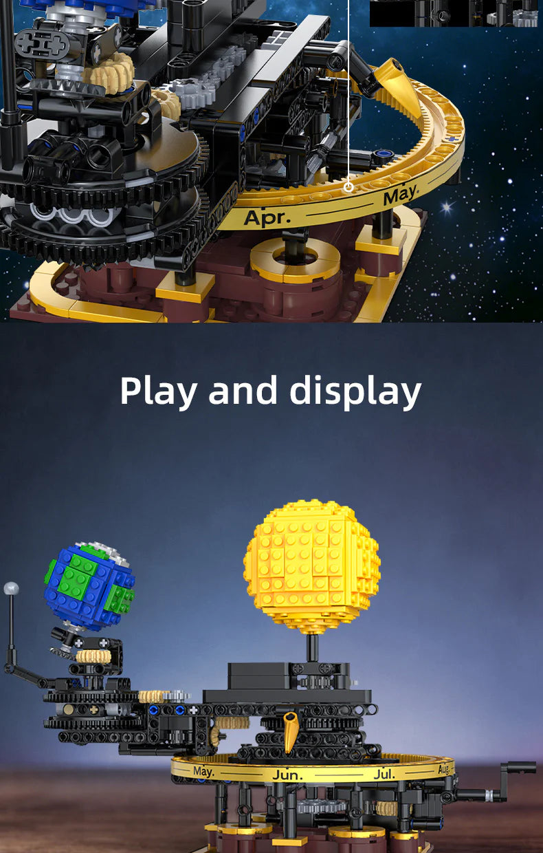 CaDA Mini Mechanical Solar System 651 Pieces Brick Model Kit C71009W