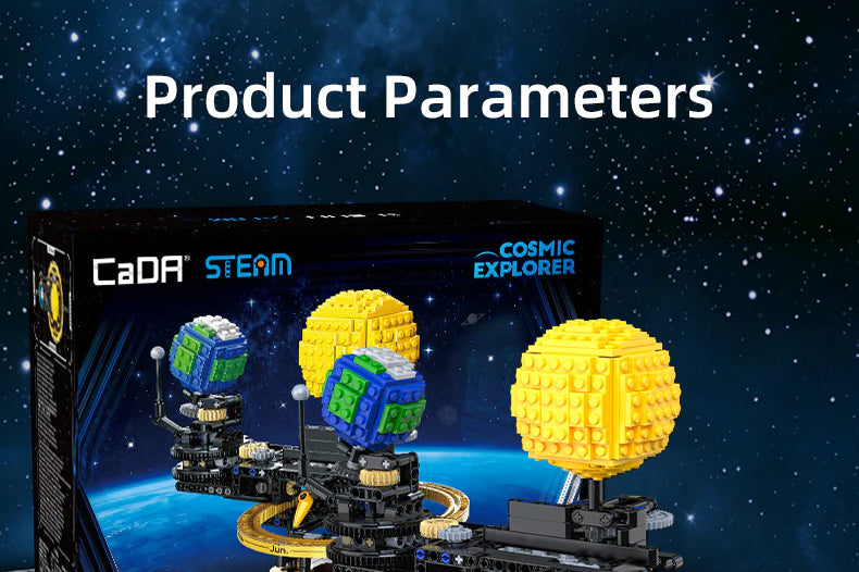 CaDA Mini Mechanical Solar System 651 Pieces Brick Model Kit C71009W