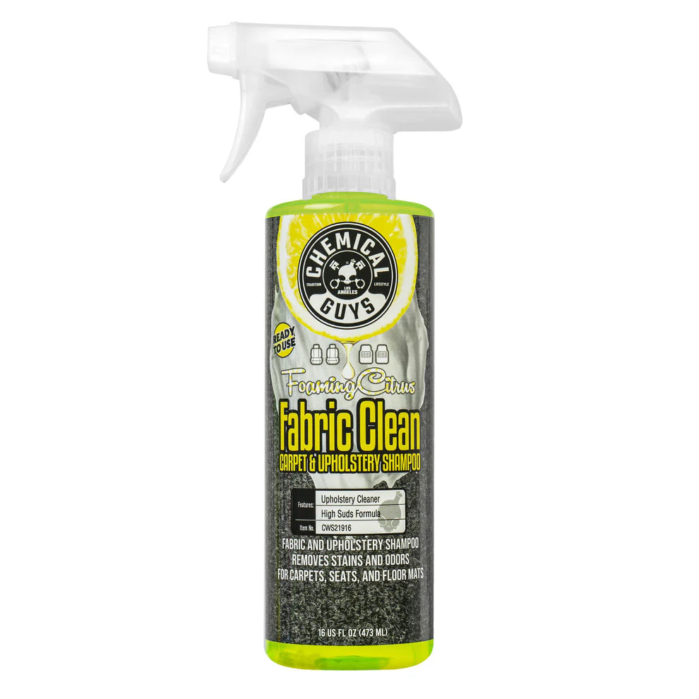 Chemical Guys Foaming Citrus Fabric Clean Carpet & Upholstery Shampoo Spray