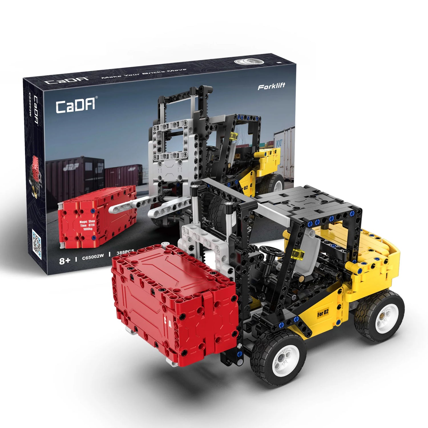 CaDA Forklift Truck 388 Pieces Brick Model Kit C65002W
