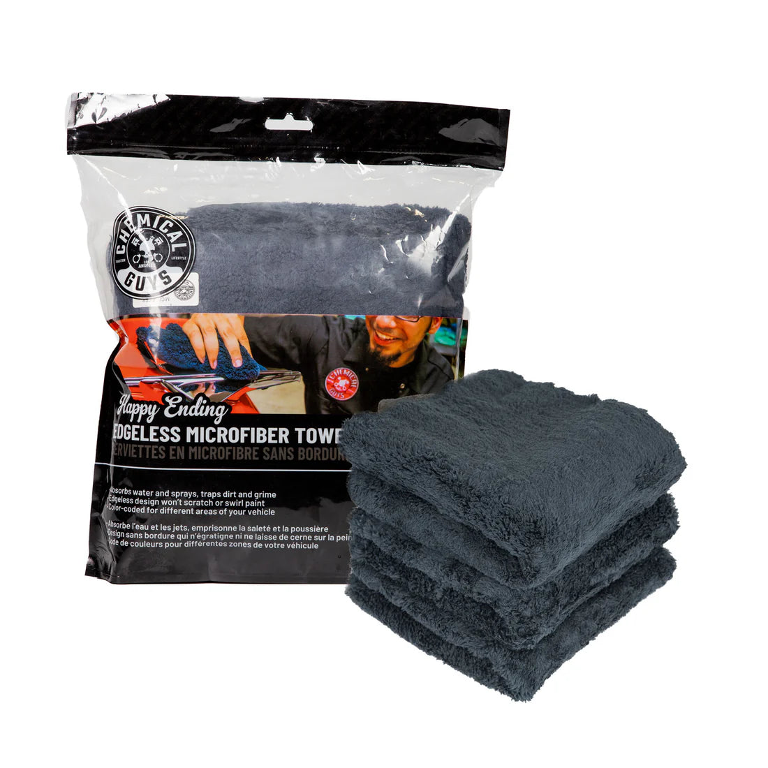 Pack of 3 Black Towels