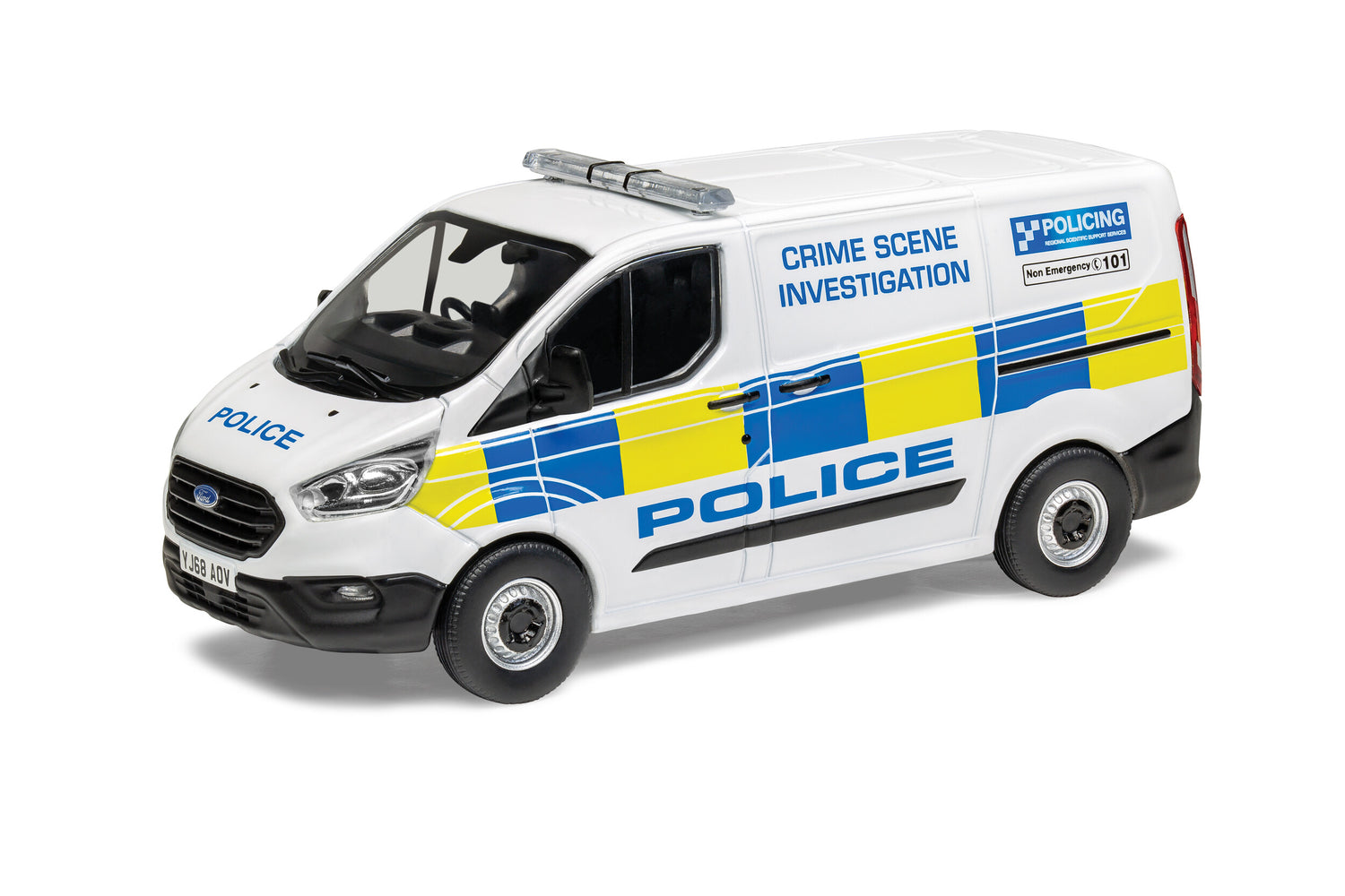 Corgi Ford Transit Custom Van Leader - West Yorkshire Police VA15103 1:43