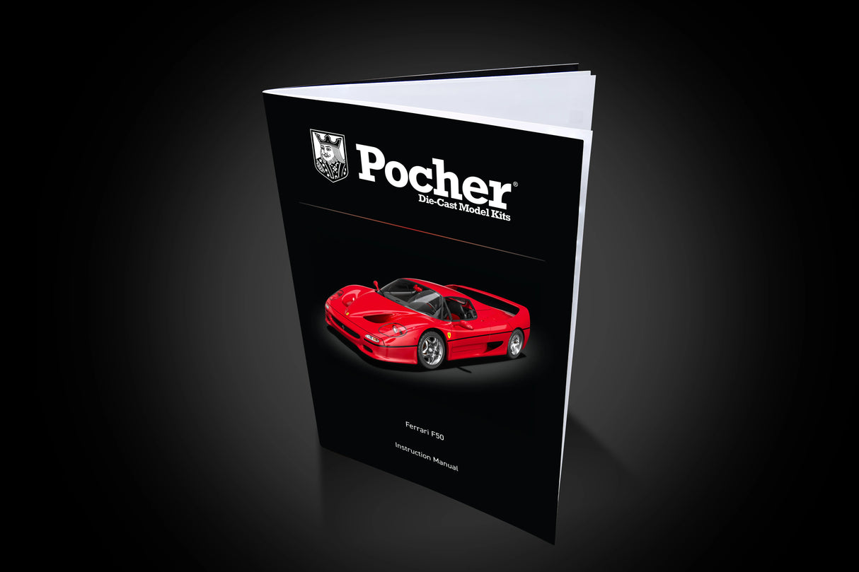Pocher Ferrari F50 - Rosso Corsa - 1:8 Scale Assembly Kit - HK62