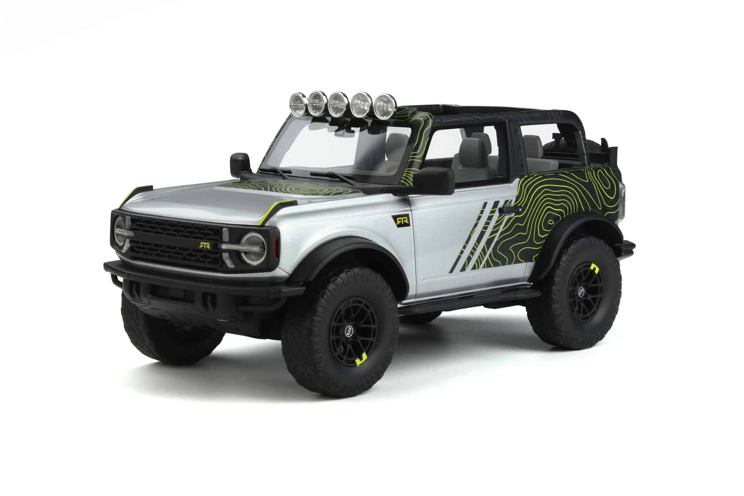 GT Spirit Ford Bronco by RTR Iconic Silver 2022 1:18 - GT404