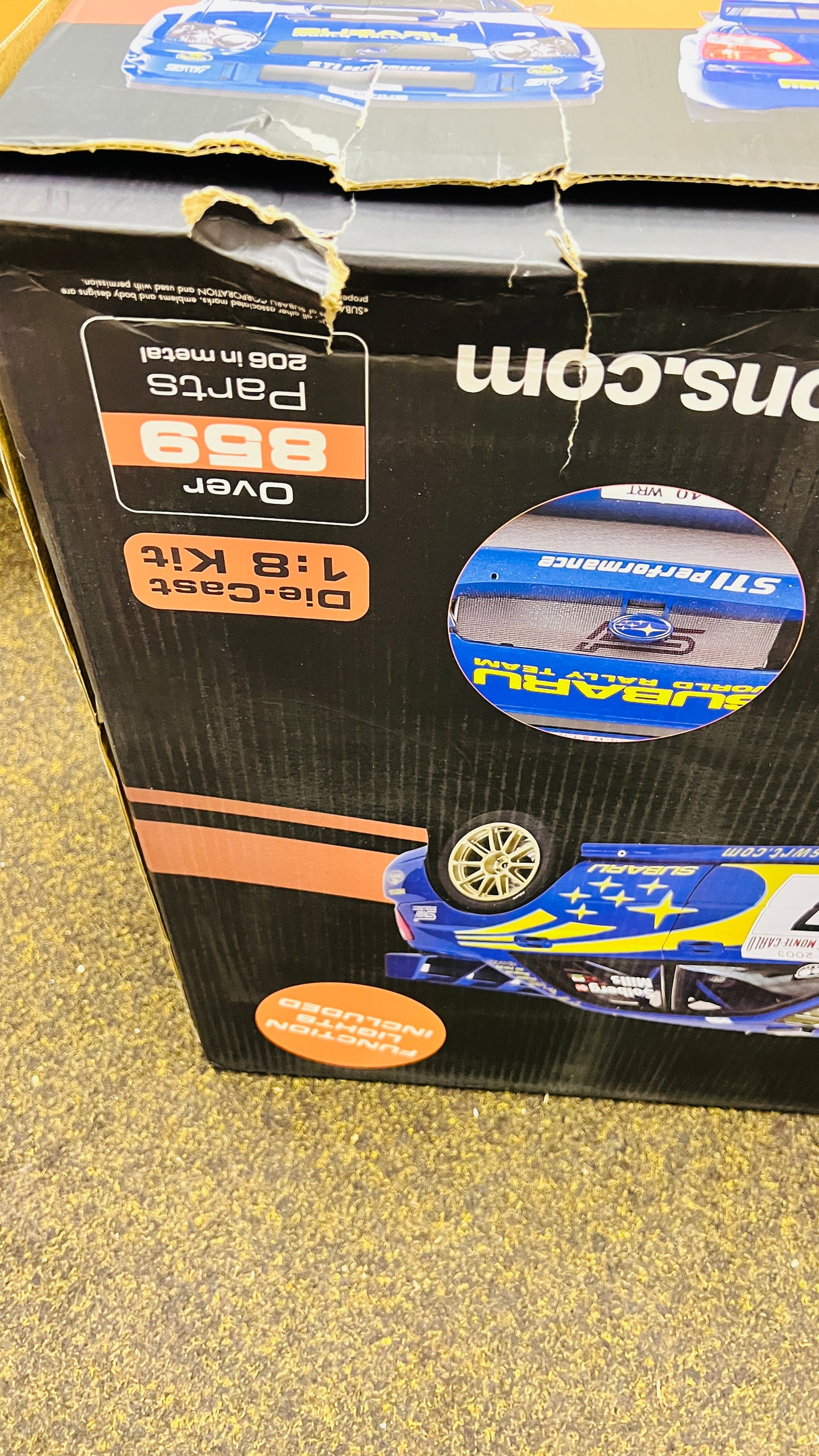 IXO Collections Subaru Impreza STI WRC ***DAMAGED BOX*** 1:8 Scale Metal and Plastic Full Kit IXC.SUB.FK