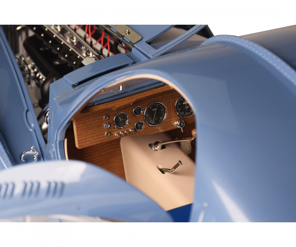 Dashboard shot from open door