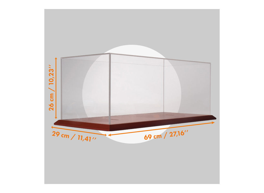 showing top & base with dimensions