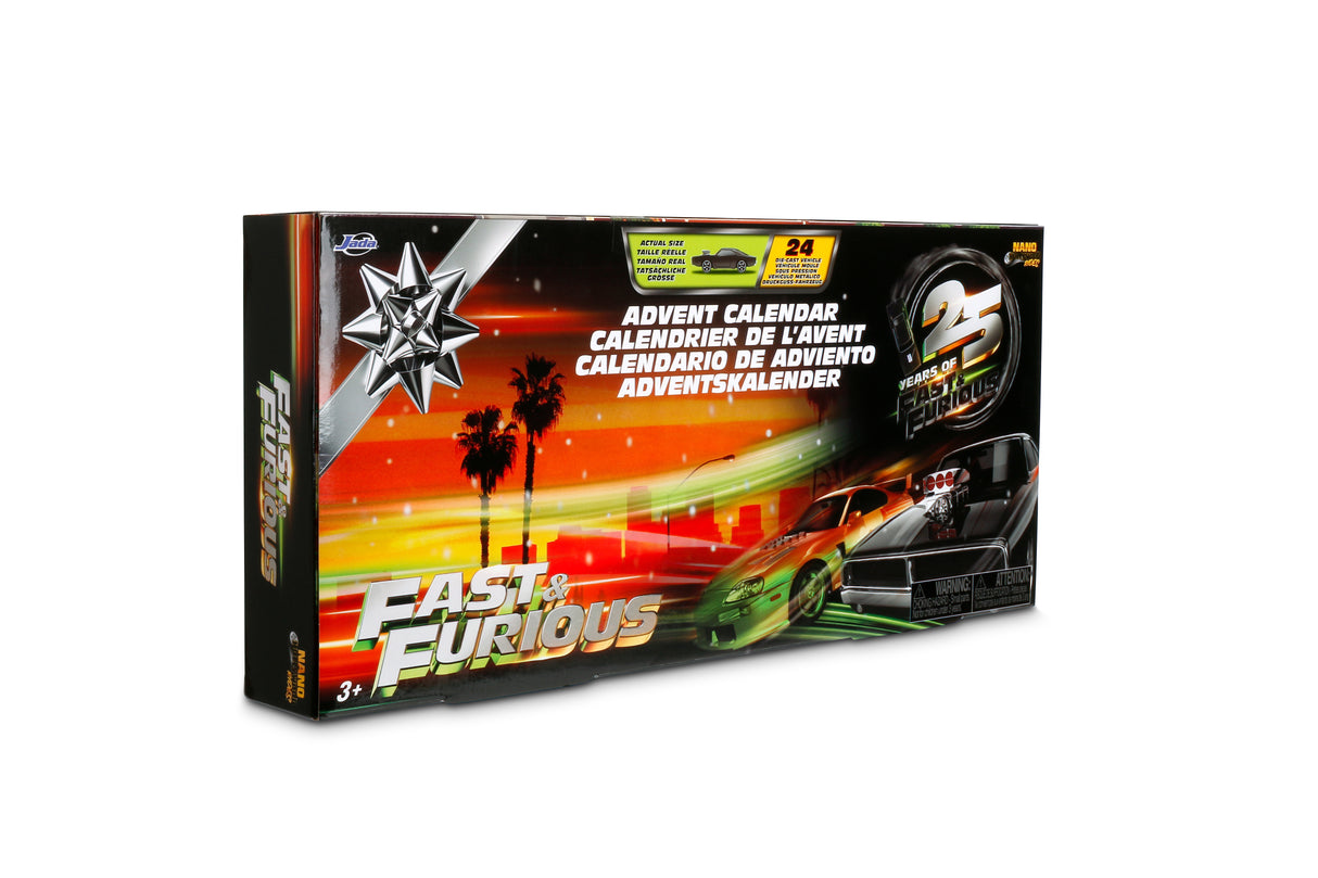 Jada Nano Hollywood Rides - Fast & Furious Advent Calendar - 24 Nano Vehicles - Item #37872