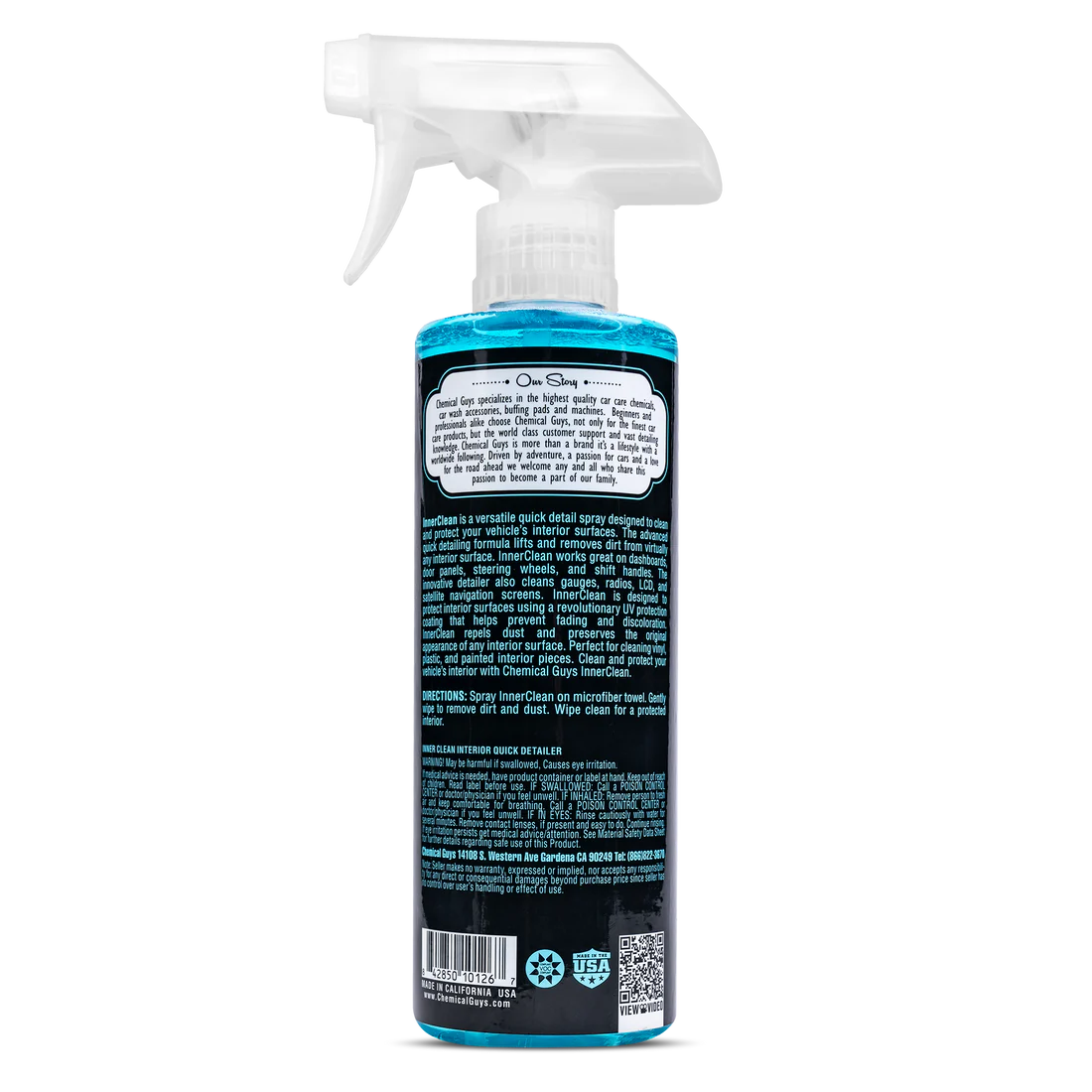Chemical Guys InnerClean Interior Quick Detailer and Protectant - Baby Powder - 16oz