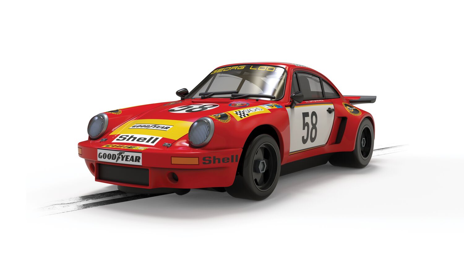 Scalextric Porsche 911 RSR 3.0 - Georg Loos Racing - GT Winner 1975 LeMans - C4594