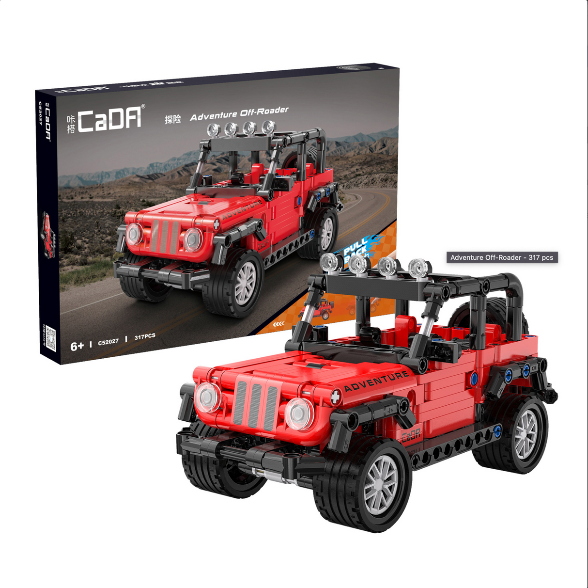 CaDA Adventure Off Roader 1:18 317 Pieces Brick Model Kit C52027W