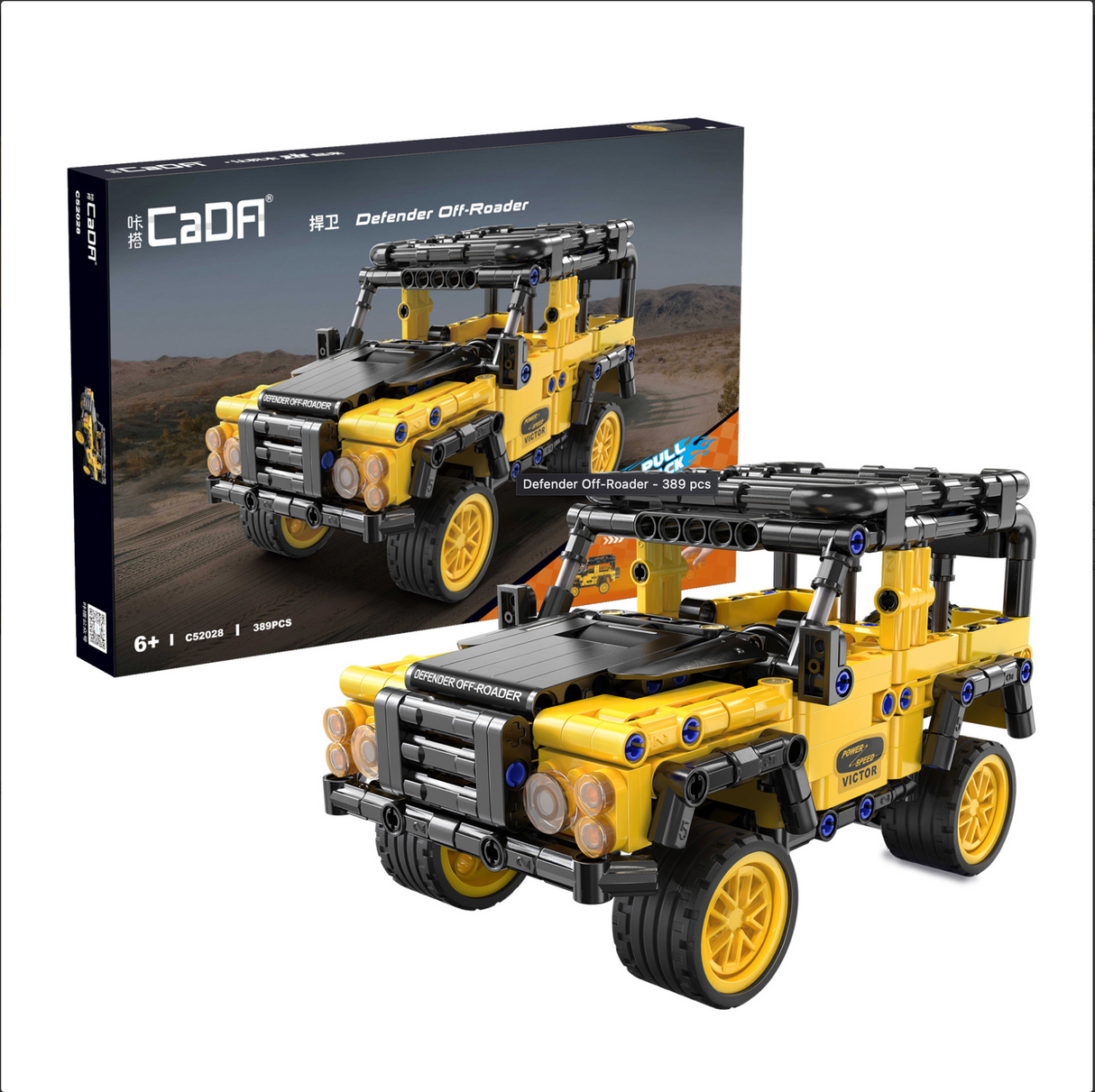 CaDA Defender Off Roader 1:18 389 Pieces Brick Model Kit C52028W