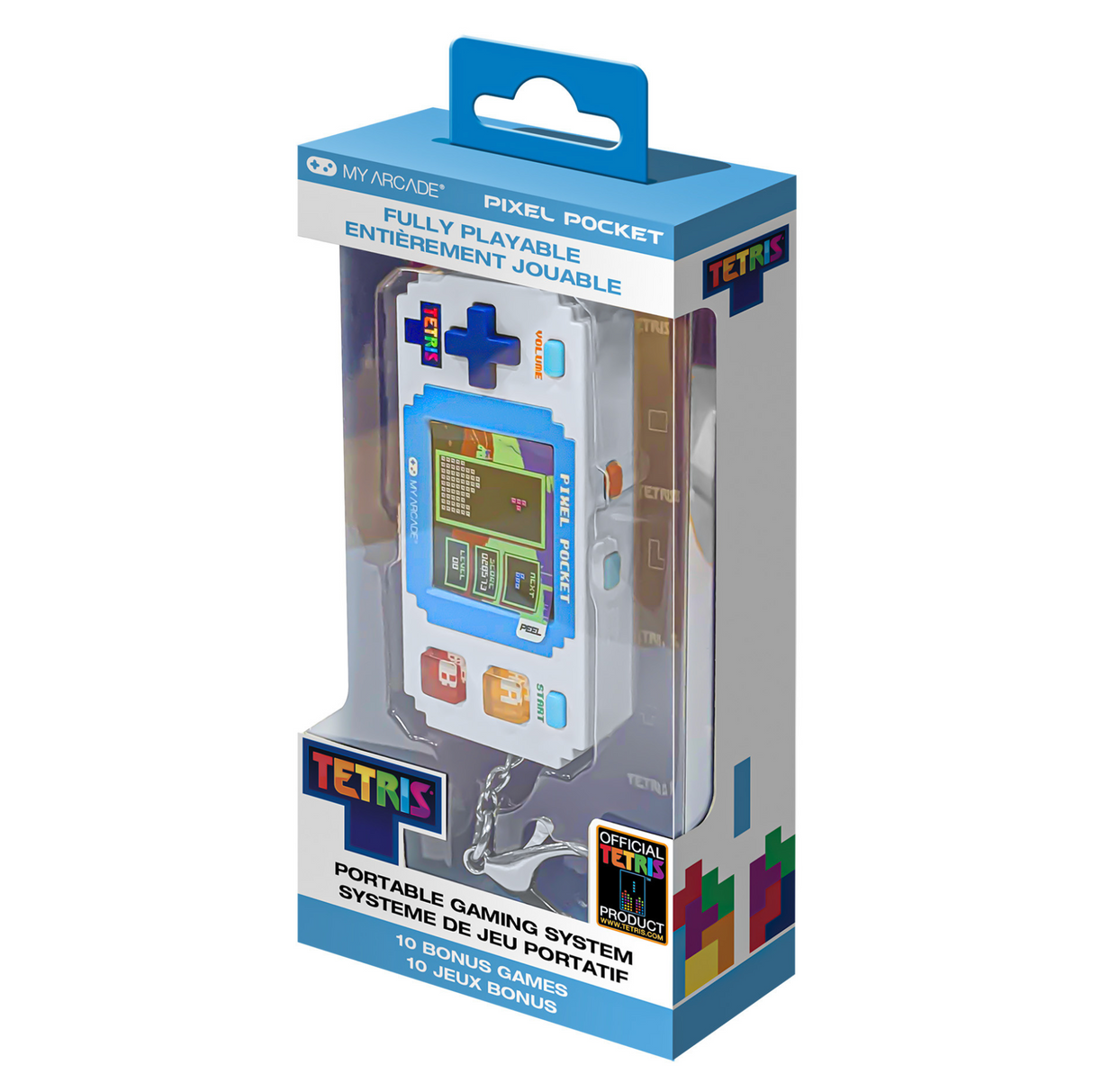 My Arcade Tetris Pixel Pocket Mini Portable Gamer System - DGUNL7083