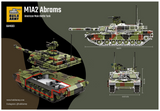 Build Army M1A2 Abrams - American Main Battle Tank - 1:33 Scale 1376 Pieces - BAM003