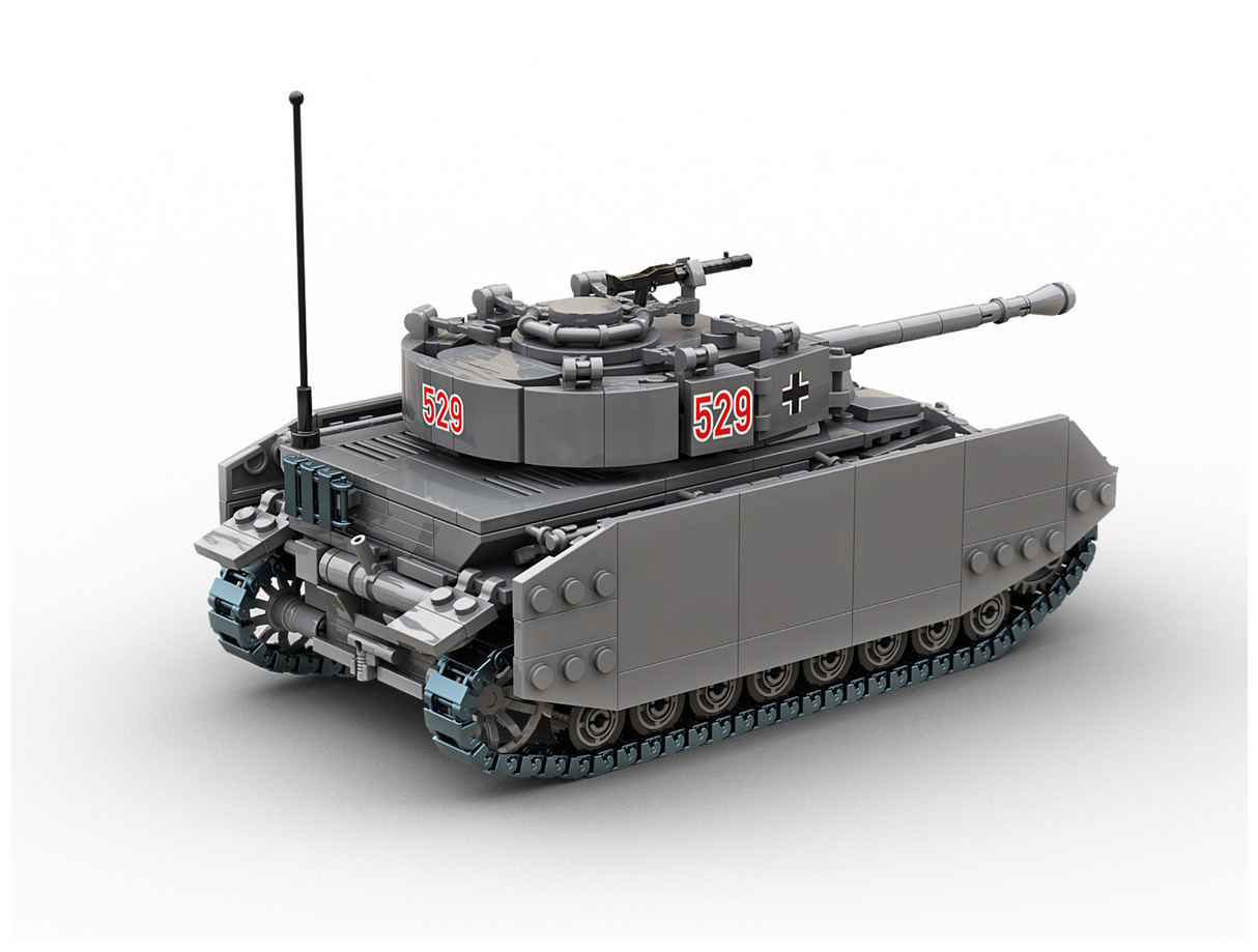 Build Army WW2 Panzer 4 - German Medium Tank - 1:33 Scale 950 Pieces - BA0161