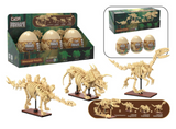 CaDA Creative Series Tray of 3 Dinosaur Eggs with Stegosaurus, Triceratops & Velociraptor also makes a Tyrannosaurus Rex! C59015W