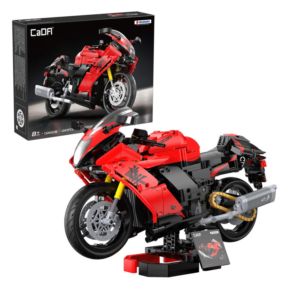 CaDA Suzuki Hayabusa Motorbike 1:6 1043 Pieces Brick Model Kit C64051W