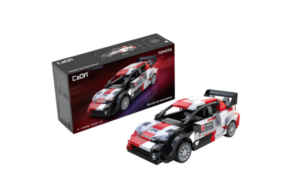 CaDA Toyota GR YARIS Rally 1 Car 1:24 317 Pieces Brick Model Kit C55039W