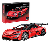 CaDA BYD Yangwang U9 Electric Super Coupé 1:8 3671 Pieces Brick Model Kit C64011W