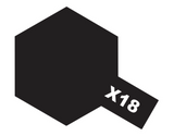 Tamiya Acrylic Mini X-18 Semi Gloss Black Paint 10ml - Item #81518