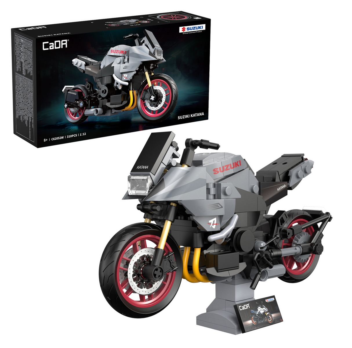 CaDA Suzuki Katana Motorbike 1:12 310 Pieces Brick Model Kit C62052W