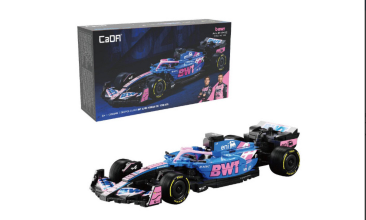 CaDA BWT Alpine F1 Team A525 1:24 300 Pieces Brick Model Kit C55024W