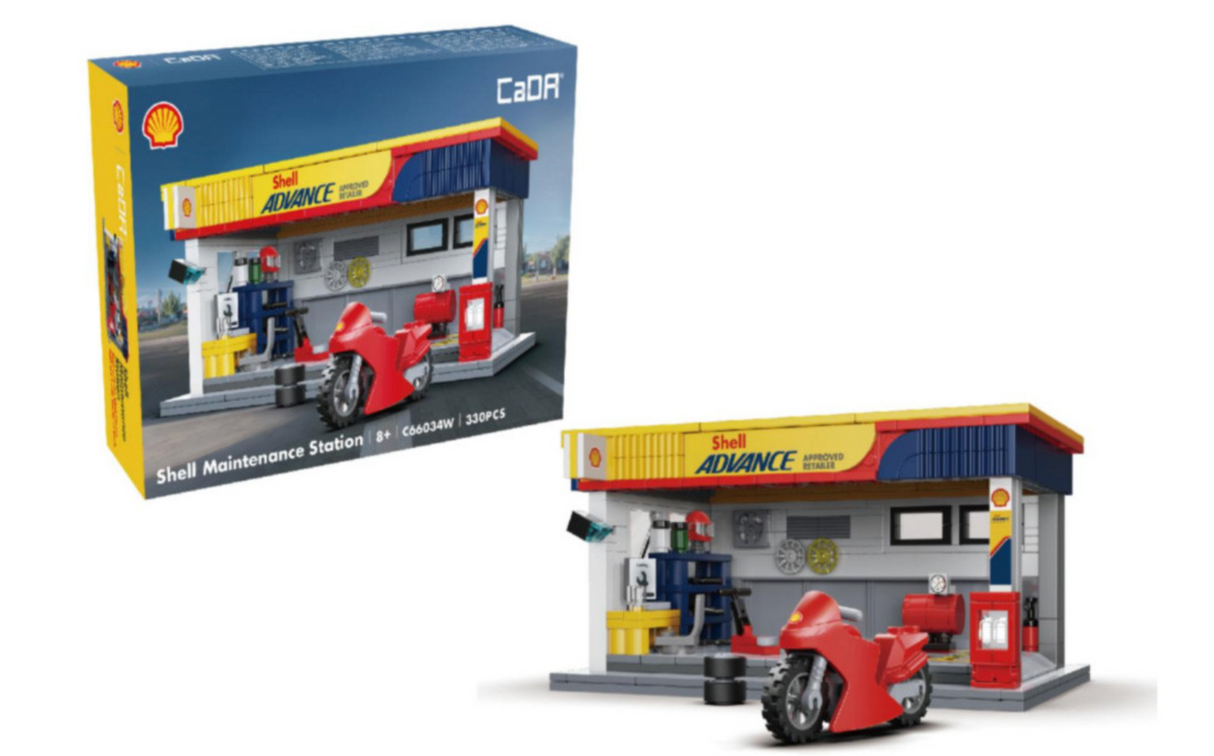 CaDA Shell Maintenance Service Station 330 Pieces Brick Model Kit C66034W