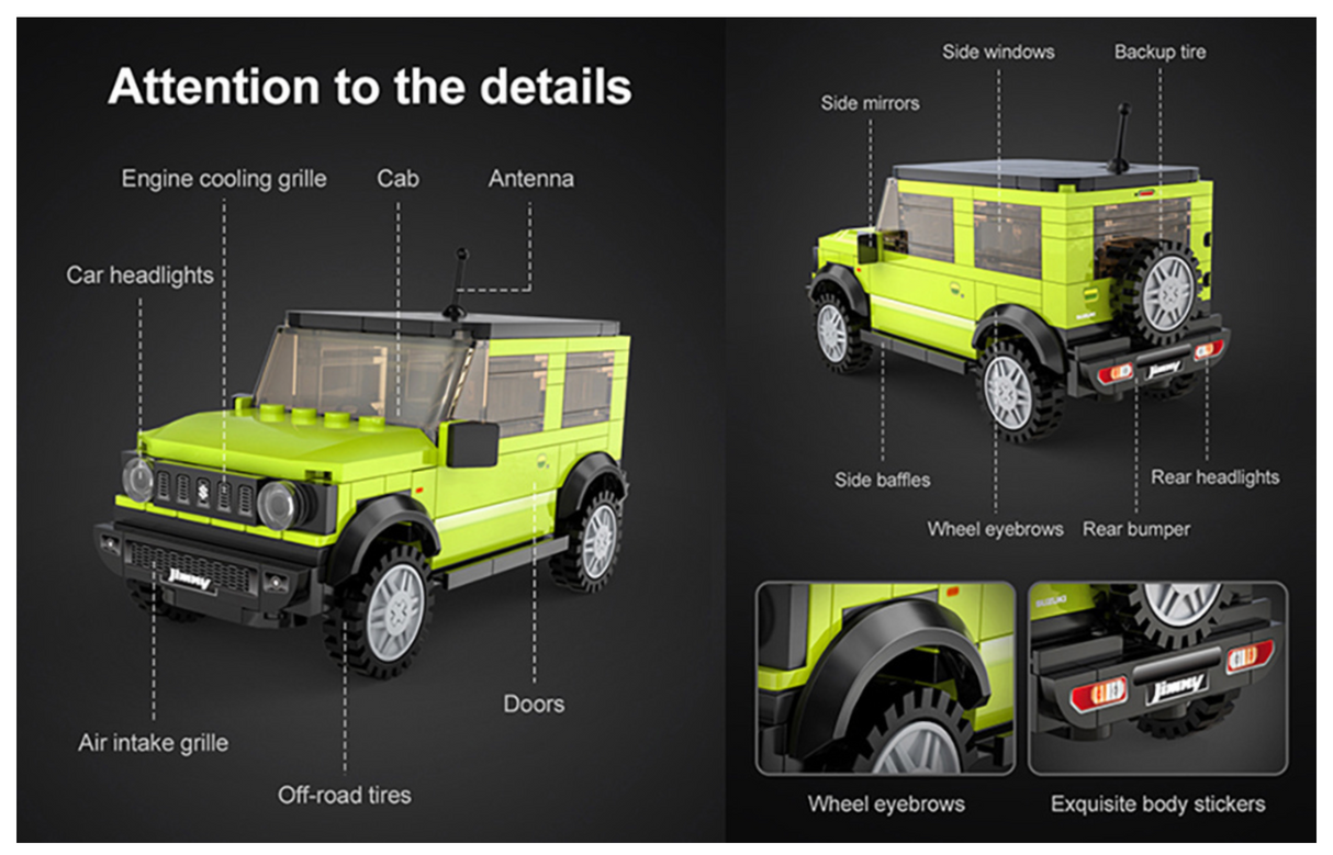 CaDA Suzuki Jimny 1:24 192 Pieces Brick Model Kit C55023W