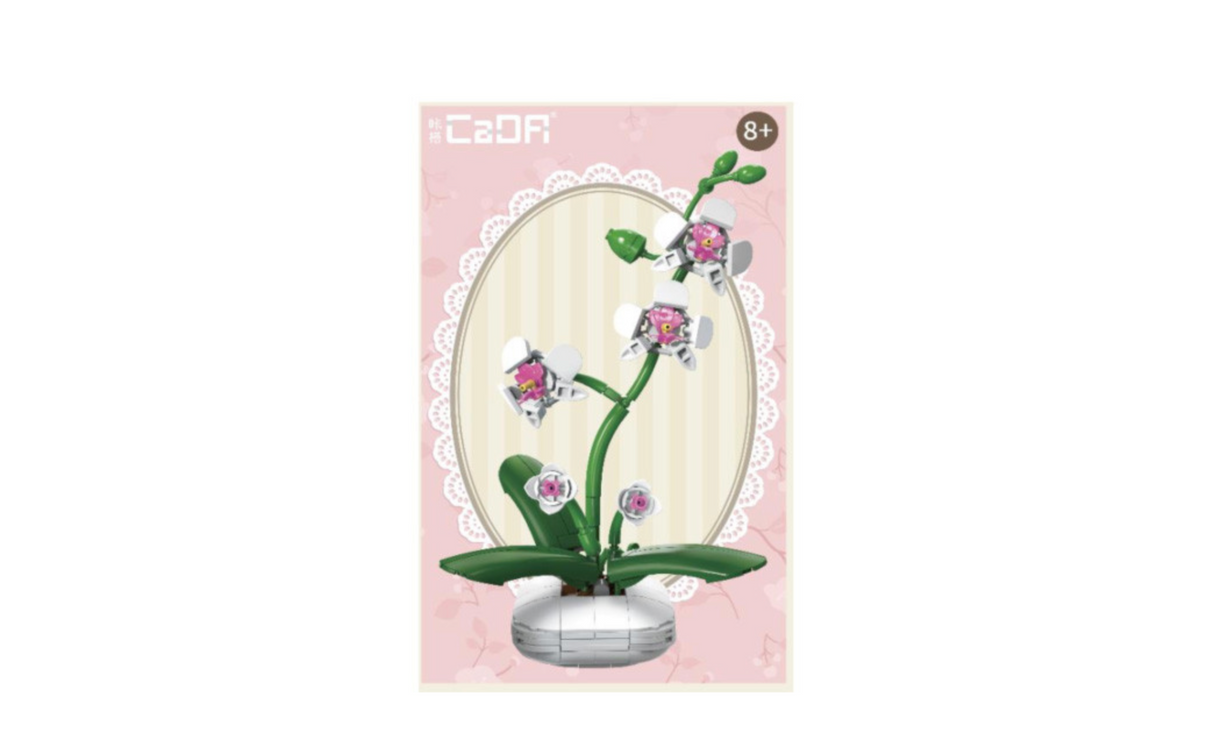 CaDA Orchid Building Block Planter 237 pcs Brick Model Kit C59028W