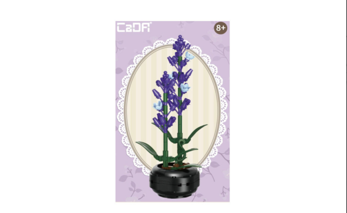 CaDA Lavender Building Block Planter 205 pcs Brick Model Kit C59027W