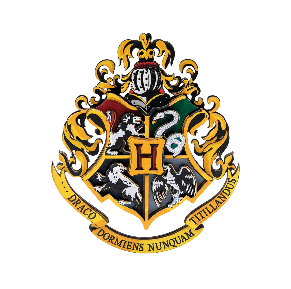 Puremind Harry Potter Magnetic Coat of Arms (6 Different Designs) Wooden Kit 1650