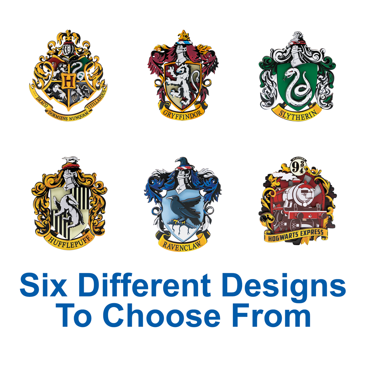 Puremind Harry Potter Magnetic Coat of Arms (6 Different Designs) Wooden Kit 1650